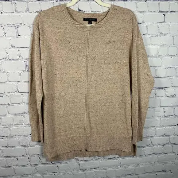 Banana Republic Tan Crew Neck Sweater - Picture 1 of 4